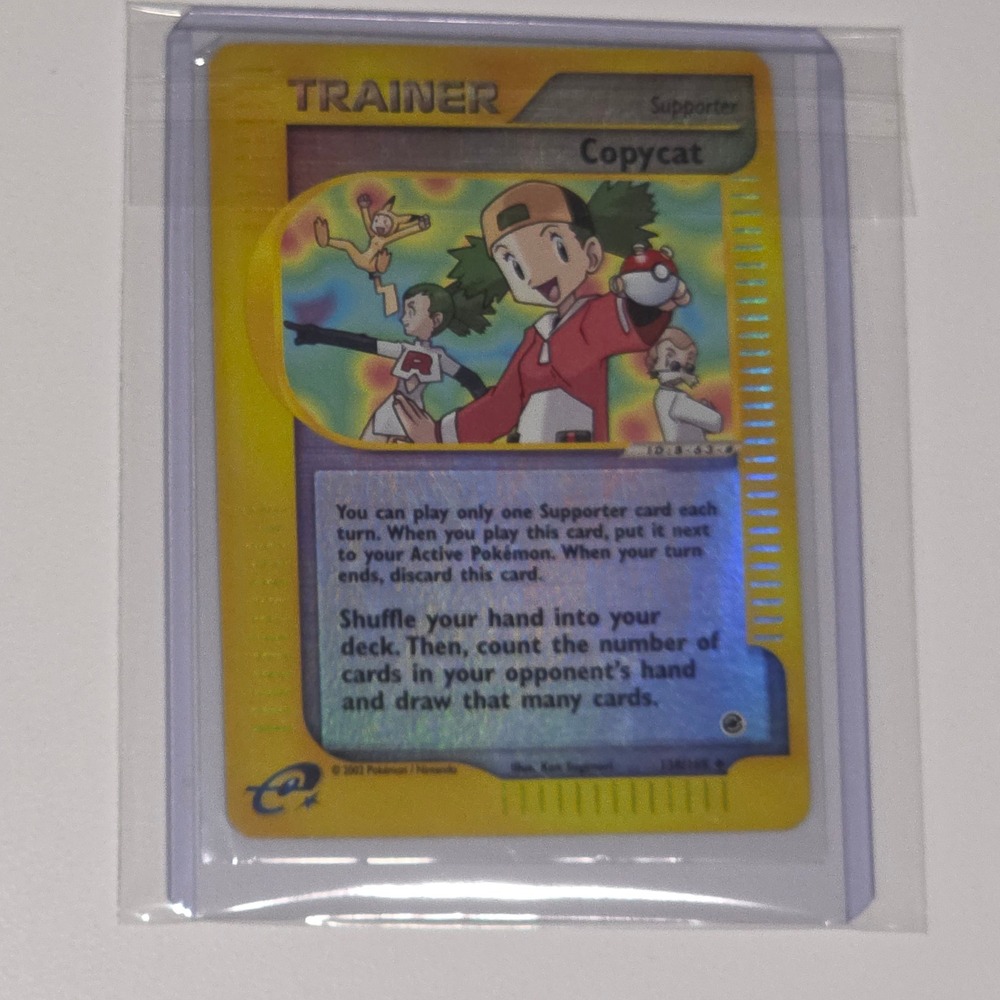 Pokemon Copycat 138/165 Expedition Base Set Reverse Holo Trainer Card 2002